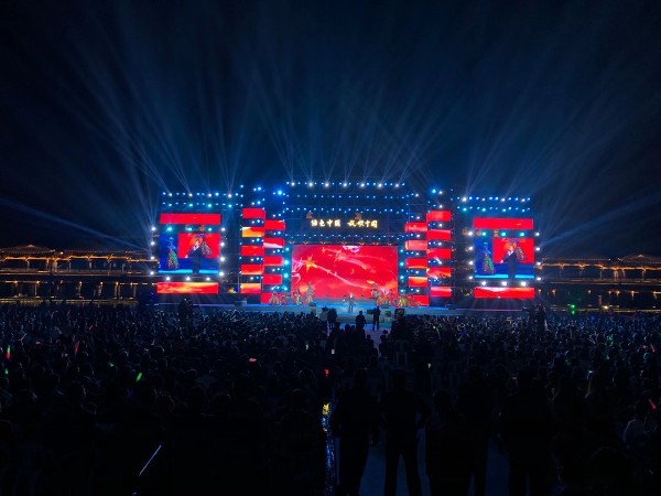 龍游紅木小鎮綠色中國行舞臺設備租賃成功案例