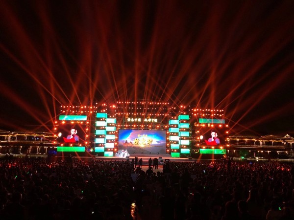 龍游紅木小鎮綠色中國行舞臺設備租賃成功案例